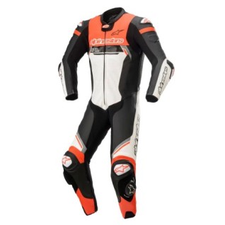 Alpinestar MISSILE V2 1-PIECE IGNITION LEATHER SUIT Red Fluo Size 52