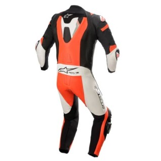 Alpinestar MISSILE V2 1-PIECE IGNITION LEATHER SUIT Red Fluo Size 52