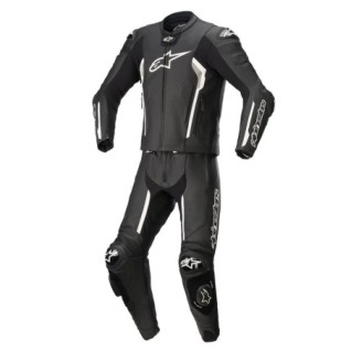 Alpinestar MISSILE V2 2-PIECE LEATHER SUIT Black White Size 48