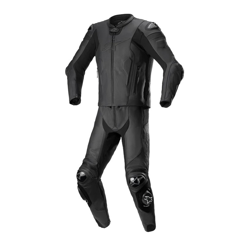 Alpinestar MISSILE V2 2-PIECE LEATHER SUIT Black Size 48