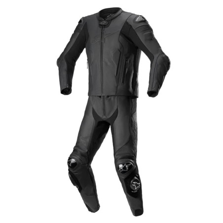 Alpinestar MISSILE V2 2-PIECE LEATHER SUIT Black Size 48