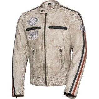 Retro leather jacket 3.0 white Size S-XL