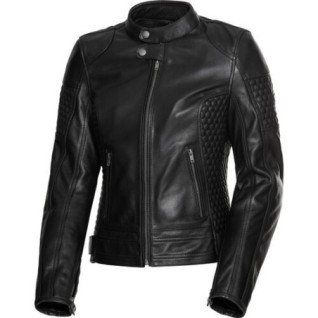 Retro-Style Women Motorcycle Jacket 1.0 Black Size S