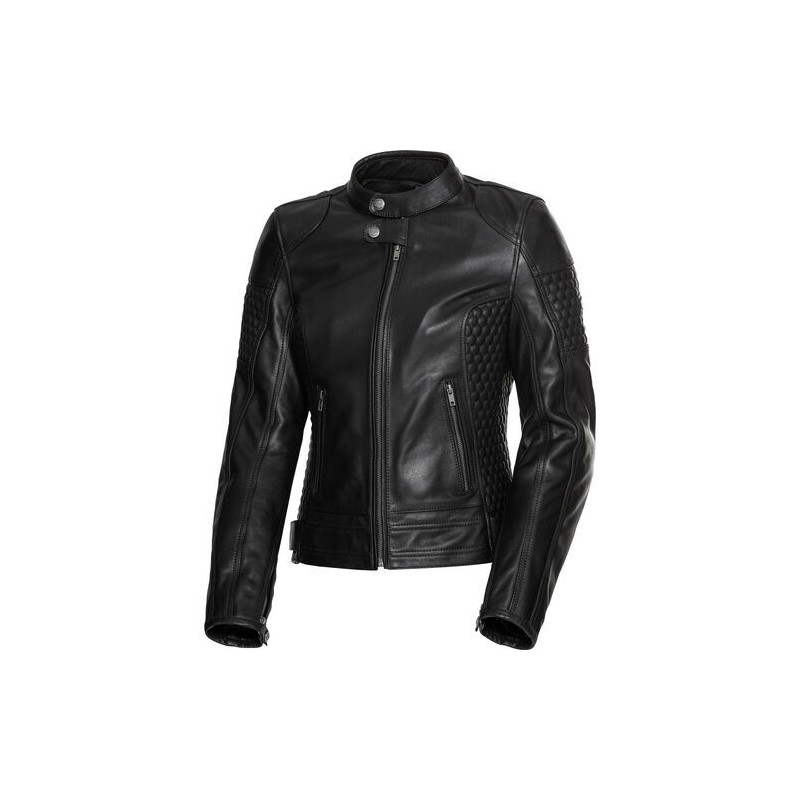 Retro-Style Women Motorcycle Jacket 1.0 Black Size S