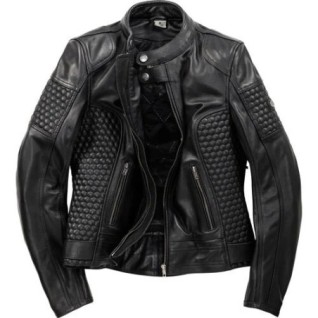 Retro-Style Women Motorcycle Jacket 1.0 Black Size S