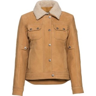 Brave ebony women's leather jacket beige Size S-XL