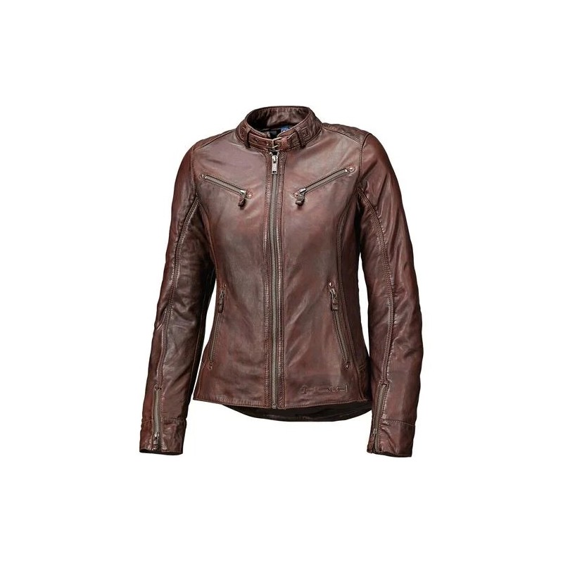 SABIRA women's leather jacket brown size 38