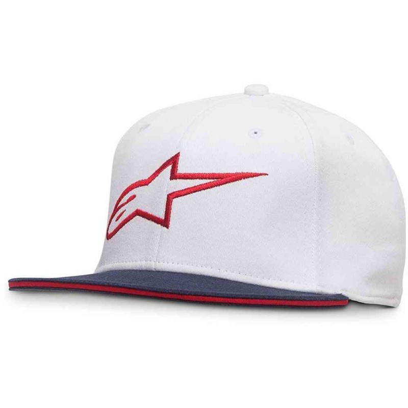 Alpinestars Ageless Flat Cap White Red