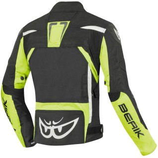 Berik Bad Eye Waterproof Ladies Motorcycle Textile Jacket Yellow Size 38