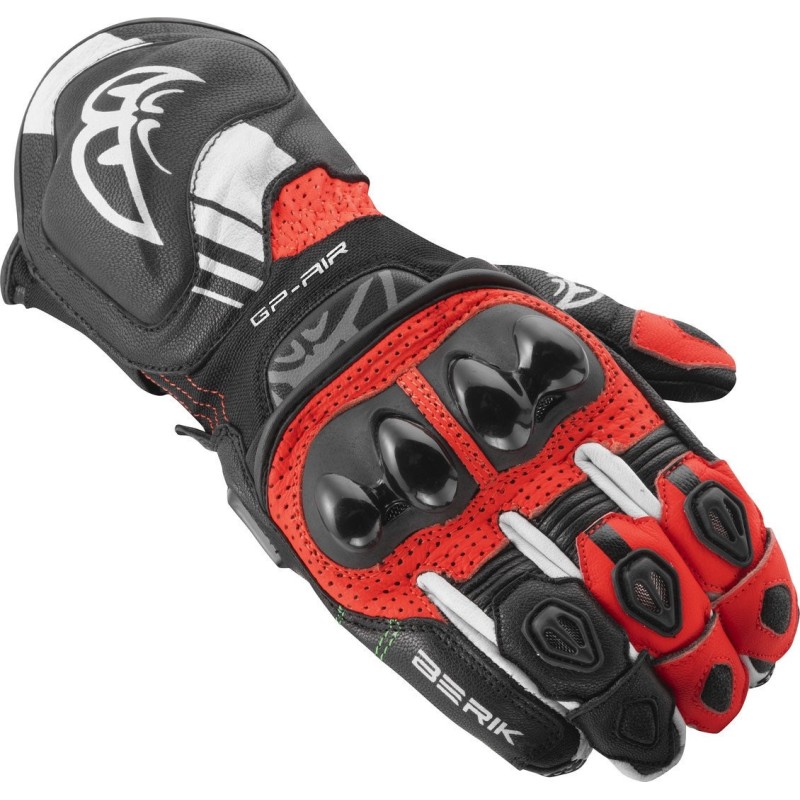 Berik Spa Evo Motorcycle Gloves Black Red XS-3XL