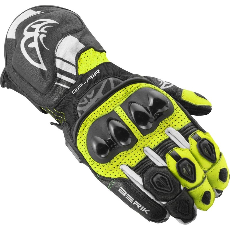 Berik Spa Evo Motorcycle Gloves Black Yellow XS-3XL