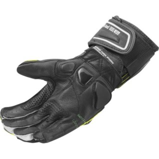 Berik Spa Evo Motorcycle Gloves Black Yellow XS-3XL