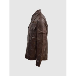 Brown Sheep Leather Jacket In Stock XS-4XL