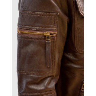 Brown Sheep Leather Jacket In Stock XS-4XL