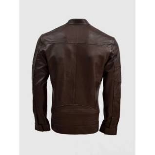 Brown Sheep Leather Biker Jacket In Stock XS-4XL