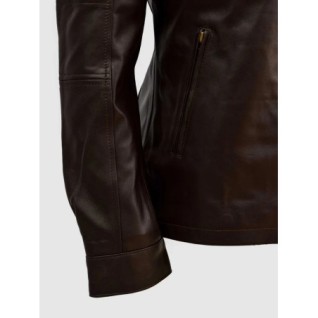 Brown Sheep Leather Biker Jacket In Stock XS-4XL