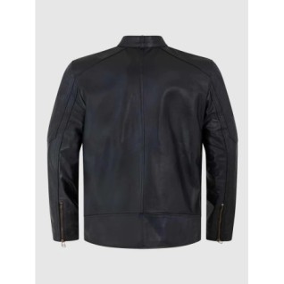 Cafe Racer Sheep Leather Jacket In Stock XS-4XL