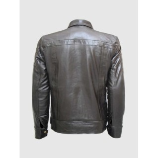 Classic Zipper Brown Leather Jacket In Stock XS-4XL