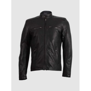 Summer Jacket - Cafe Racer Jacket In Black In Stock XS-4XL