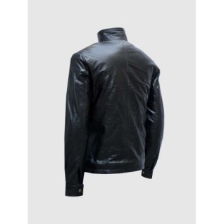 Black Biker Leather Jacket In Stock XS-4XL