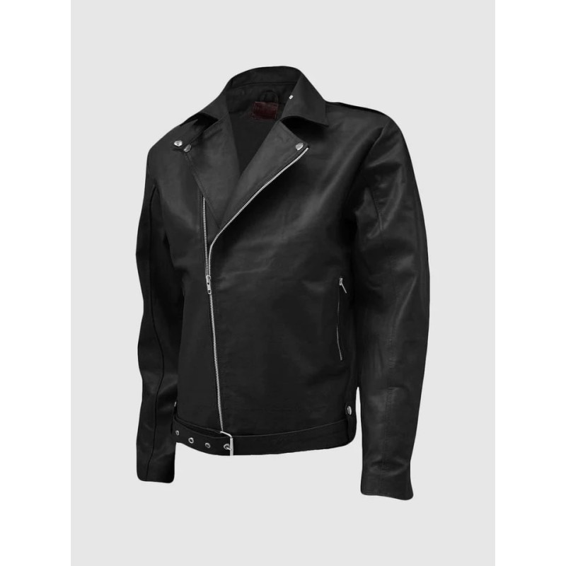 Men Traditional Leather Biker Jacket In Stock XS-4XL