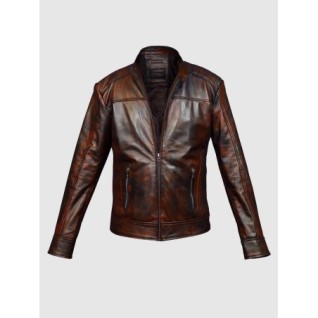 Vintage Leather Waxed Jacket For Men In Stock XS-4XL