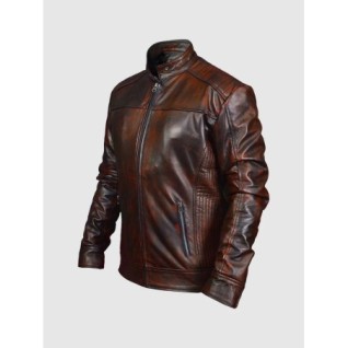 Vintage Leather Waxed Jacket For Men In Stock XS-4XL