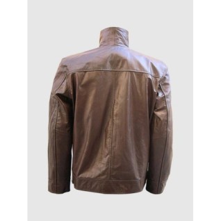 Brown Biker Leather Jacket In Stock XS-4XL