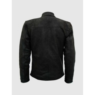 Classic Nubuck Black Men's Vintage Leather Jacket In Stock XS-4XL