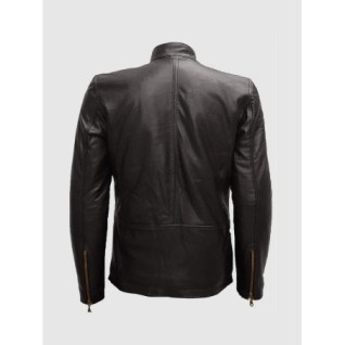 Men's Brown Leather Jacket In Stock XS-4XL