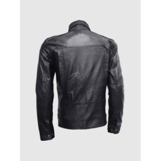 Slim Fit Biker Black Leather Jacket In Stock XS-4XL