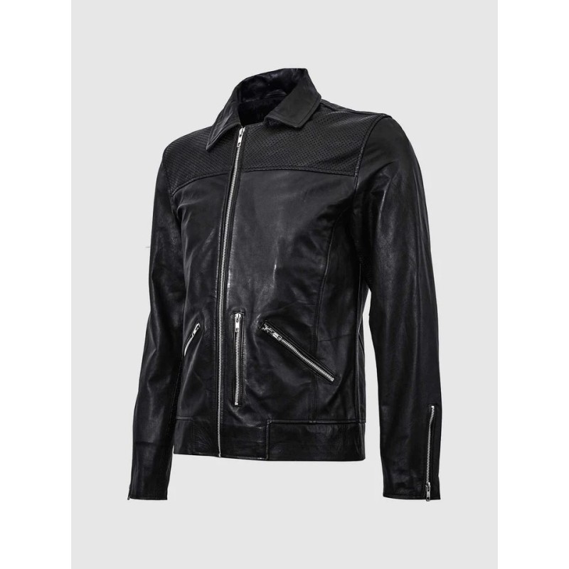 Summer Jacket - Retro Racing Jacket In Black In Stock XS-4XL