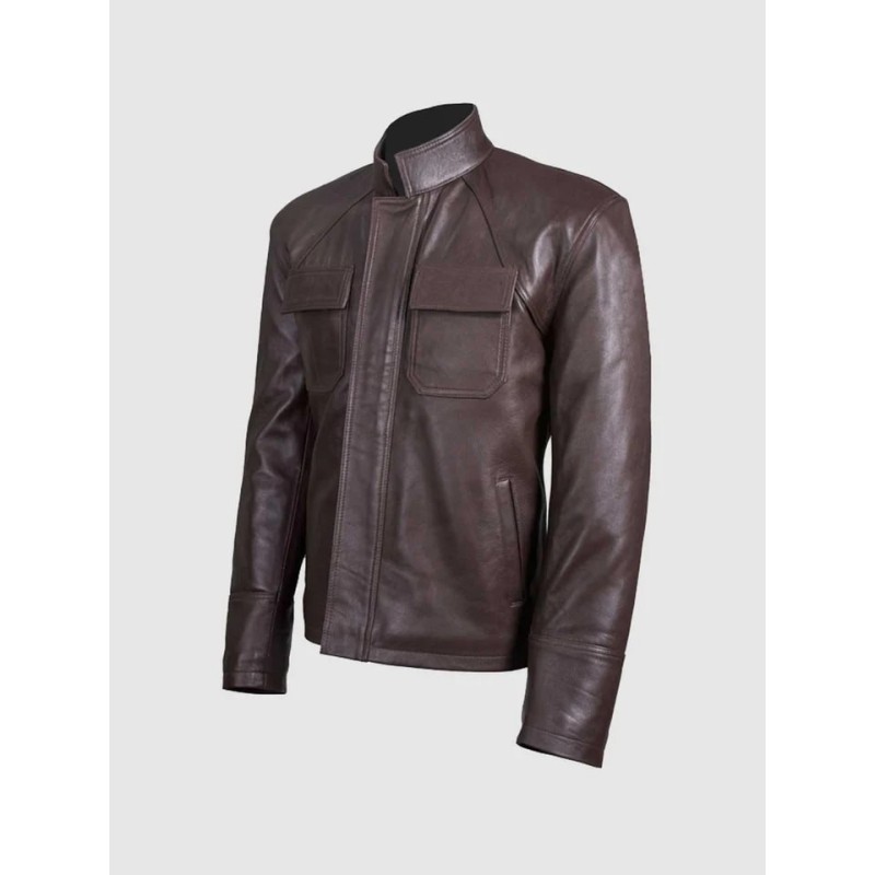 Chocolate Brown Leather Jacket Men In Stock XS-4XL