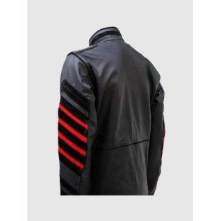 Black Military Men's Fitted Leather Jacket In Stock XS-4XL