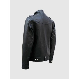 Biker Black Men's Designer Leather Jacket In Stock XS-4XL