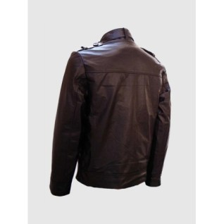 Men's Versatile Brown Biker Leather Jacket In Stock XS-4XL