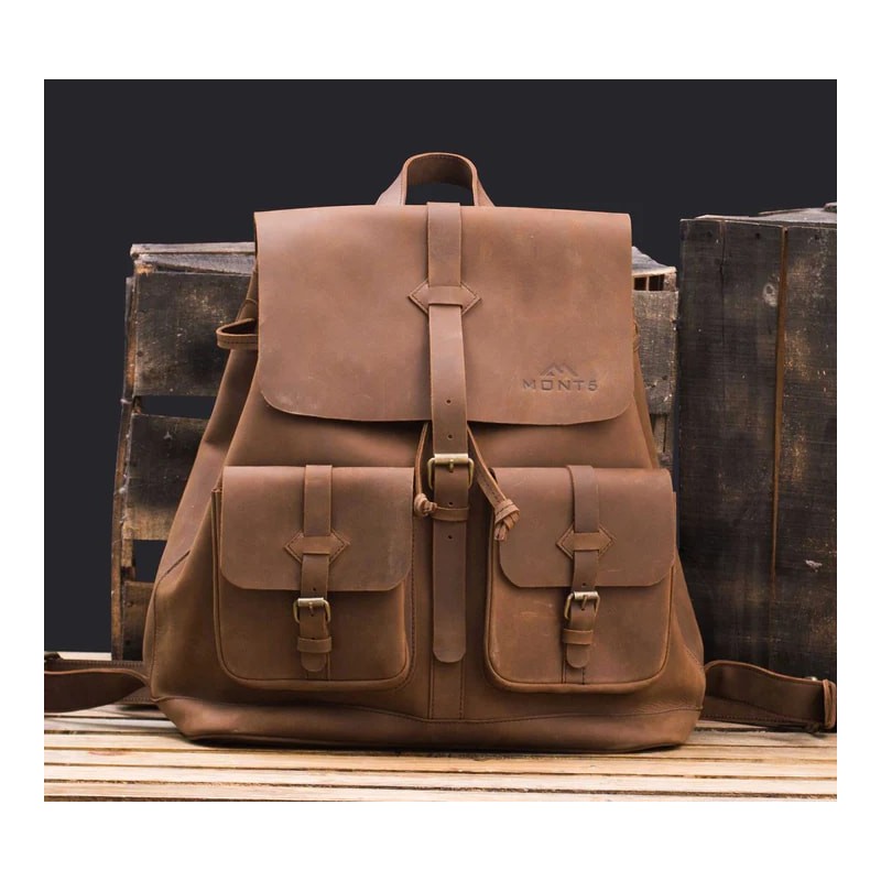 MONT5 Thagus Large Leather Backpack