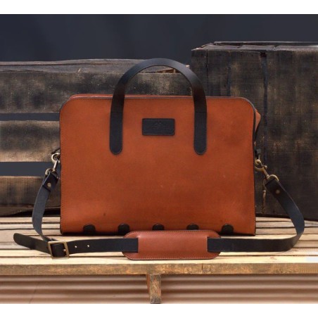 MONT5 Ganish Vintage Laptop Briefcase