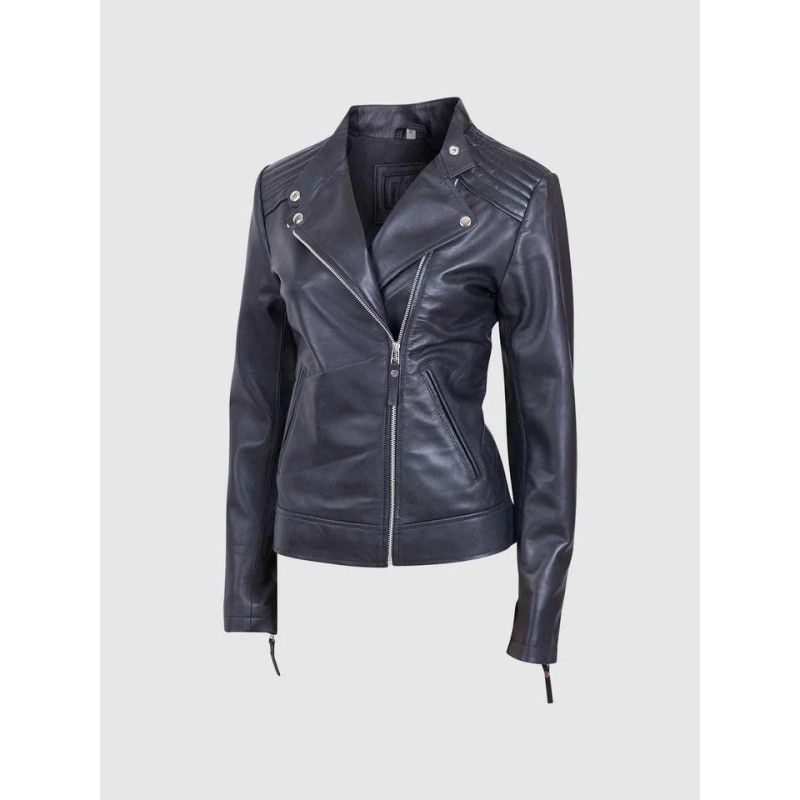 Classic Moto Leather Jacket Black In Stock XS-XL