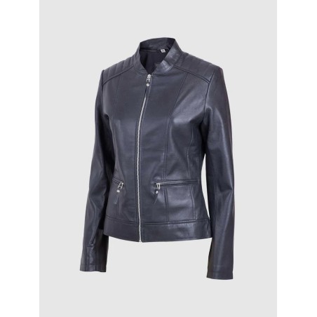 Classic Sheep Biker Jacket Black In Stock XS-XL