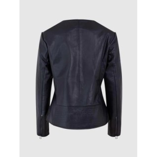 Female Biker Jacket Black In Stock XS-XL