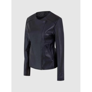 Female Biker Jacket Black In Stock XS-XL