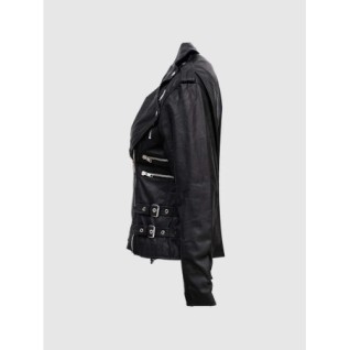 Black Biker Jacket In Stock XS-XL