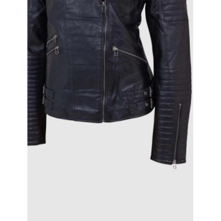 Leather Quilted Jacket In Stock XS-XL