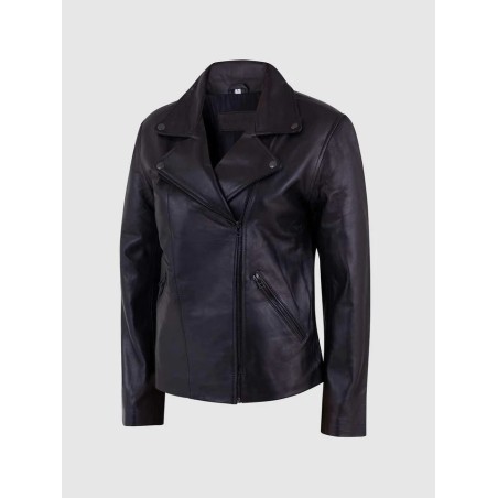 Female Motorcycle Leather Jacket In Stock XS-XL