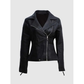 Classic Black Biker Jacket In Stock XS-XL