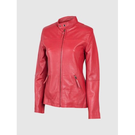 Lightweight Black Biker Jacket Red In Stock XS-XL