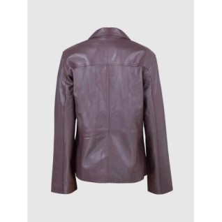 Chocolate Brown Leather Jacket Women In Stock XS-XL