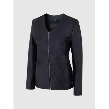 Leather Motorcycle Jacket Women In Stock XS-XL