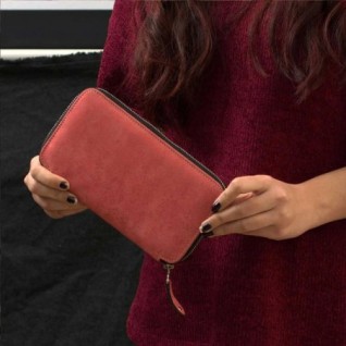 Women MONT5 Baltit Pink Leather Wallet